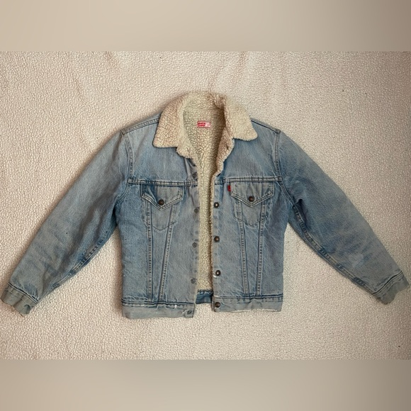 Levi's Jackets & Coats Vintage Levis Sherpa Denim Jacket Poshmark